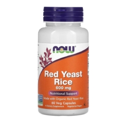 Специальные добавки NOW Red Yeast Rice 600 mg  (60 vcaps)