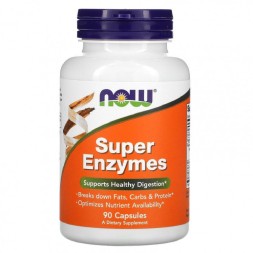 БАДы для мужчин и женщин NOW Super Enzymes  (90 капс)