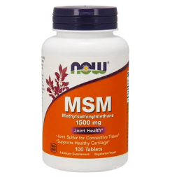 МСМ (MSM) для суставов, связок и кожи NOW MSM   (100 tabs)