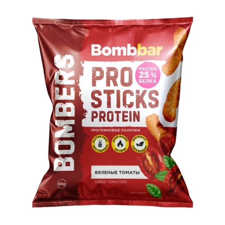 Протеиновые чипсы  BombBar  PRO Sticks Protein протеиновые палочки  (60 гр.)