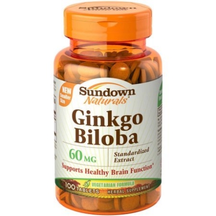  Sundown Naturals Ginkgo Biloba 60 мг  (100 таб)