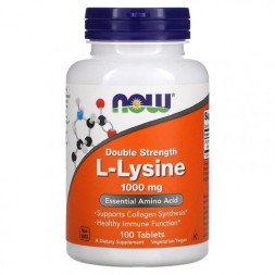 Отдельные аминокислоты NOW L-Lysine 1000 мг  (100 таб)