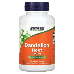 Таблетки для пищеварения NOW Dandelion Root 500 mg   (100 vcaps)
