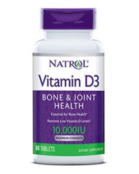 Витамин Д (Д3) Natrol Vitamin D3 10,000IU  (60 таб)