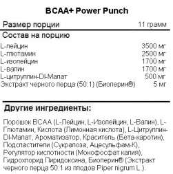 BCAA с глютамином USN BCAA+ Power Punch   (200 гр.)