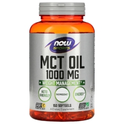 Общее укрепление организма NOW MCT Oil 1000 mg   (150 softgels)