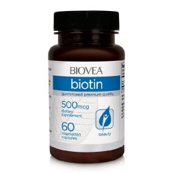 Биотин BIOVEA Biotin 500 мкг  (60 капс)
