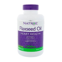 Льняное масло Natrol Flaxseed Oil 1000 мг  (200 капс)