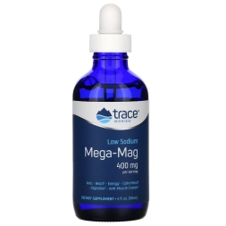 Магний Trace Minerals Mega-Mag 400 mg Liquid   (118ml.)