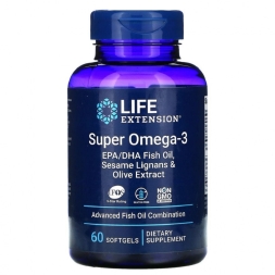 Омега 3 Life Extension Super Omega-3   (60 Softgels)