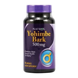 Йохимбин Natrol Yohimbe Bark 500 мг  (90 капс)