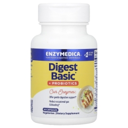 Таблетки для пищеварения  Enzymedica Digest Basic + Probiotics  (30 капс)
