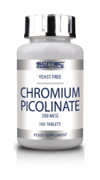 Минералы Scitec Chromium Picolinate 200 мкг  (100 таб)