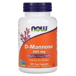 БАДы для мужчин и женщин NOW D-Mannose 500 mg  (120 vcaps)