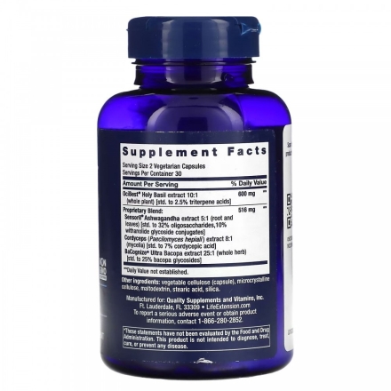 Специальные добавки Life Extension Adrenal Energy Formula   (60 vcaps)