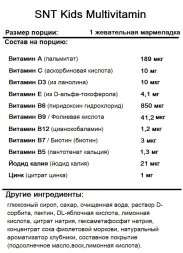 Детские витамины SNT Kids Multivitamin  (60 gummies)