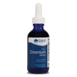 Комплексы витаминов и минералов Trace Minerals Ionic Chromium 550 mcg  (59 ml.)