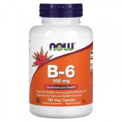 Витамин B6  NOW B-6 100 mg  (250 vcaps)