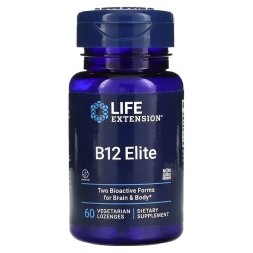 Витамин B12  Life Extension B12 Elite   (60 veg. loz.)