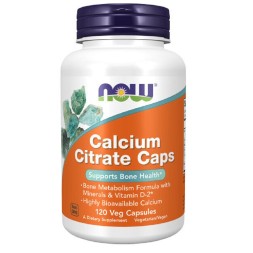 Кальций NOW Calcium Citrate Caps  (120c.)