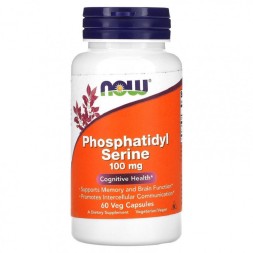 Гепатопротекторы для печени NOW Phosphatidyl Serine 100 mg   (60 vcaps)