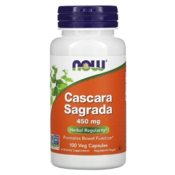 Специальные добавки NOW Cascara Sagrada 450 mg   (100 vcaps)