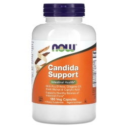 Препараты для пищеварения NOW Candida Support   (180 vcaps)