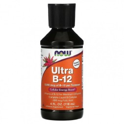 Витамин B12  NOW Ultra B-12 Liquid  (118ml.)