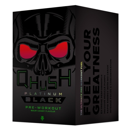Предтренировочные комплексы USN Qhush Platinum Black (300 г)
