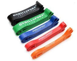 Резинки для фитнеса OnhillSport Латексная петля для фитнеса 2080 (22 мм) 6-24 кг  (Красный)