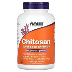 Блокатор жира NOW NOW Chitosan 500 mg 240 vcaps  (240 vcaps)