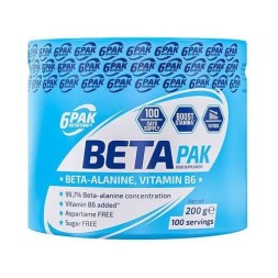Бета-аланин 6PAK Nutrition Beta Pak  (200 г)