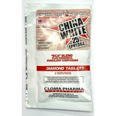  Cloma Pharma China White 25 Ephedra  (2 таб)