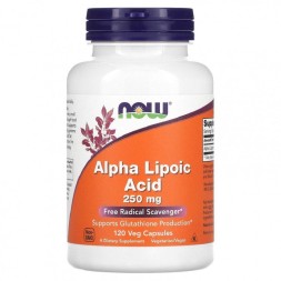 Альфа-липоевая кислота NOW Alpha Lipoic Acid 250mg   (120 vcaps)