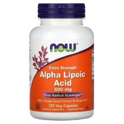 Альфа-липоевая кислота NOW Alpha Lipoic Acid 600mg   (120 vcaps)
