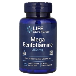 Витамины для спортсменов Life Extension Mega Benfotiamine 250 mg   (120 vcaps)