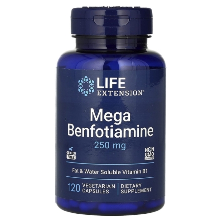 Витамины для спортсменов Life Extension Mega Benfotiamine 250 mg   (120 vcaps)
