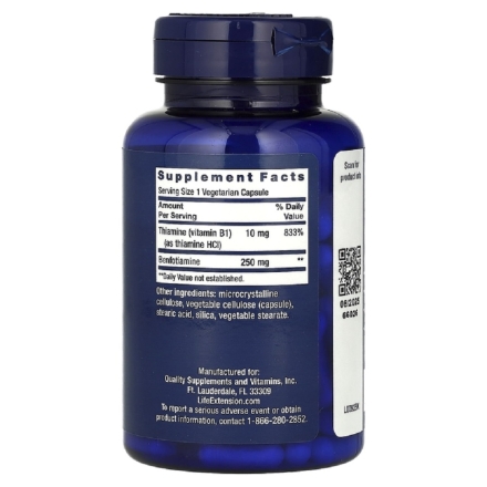Витамины для спортсменов Life Extension Mega Benfotiamine 250 mg   (120 vcaps)