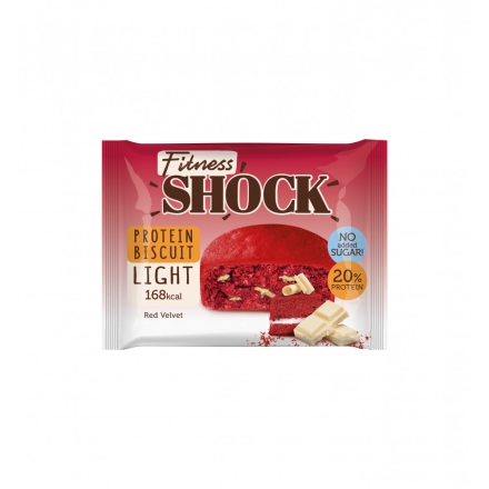Десерты без сахара FitnesShock Protein Biscuit Light 1x10  (40 г)