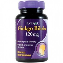 Гинкго Билоба Natrol Ginkgo Biloba 120 мг  (60 капс)