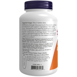 Глюкозамин Хондроитин NOW Glucosamine &amp; Chondroitin Extra Strength  (120 tabs)