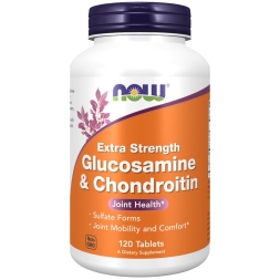 Глюкозамин Хондроитин NOW Glucosamine &amp; Chondroitin Extra Strength  (120 tabs)