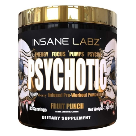 Предтренировочные комплексы Insane Labz Psychotic GOLD   (204g.)