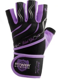 Перчатки для фитнеса и тренировок Power System PS-2720 перчатки с напульсником  (фиолетовый)
