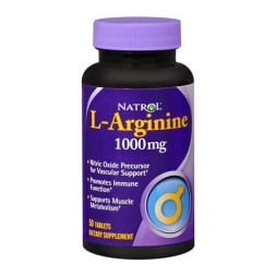 Аргинин Natrol L-Arginine 1000 мг  (50 таб)