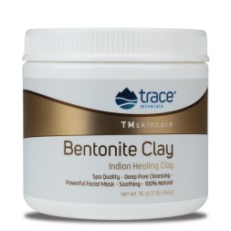 Маска для лица и тела Trace Minerals Bentonite Clay  (454 г)