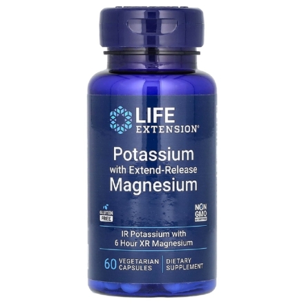 Комплекс витаминов и минералов Life Extension Potassium with Extend-Release Magnesium   (60 vcaps)
