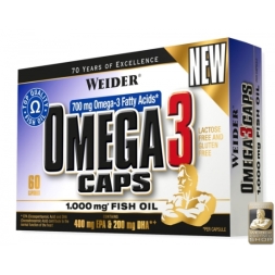 БАДы для мужчин и женщин Weider Omega 3 Caps  (60 капс)