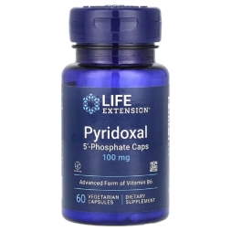 Витамины группы Б Life Extension Pyridoxal 5'-Phosphate Caps 100 mg   (60 vcaps)