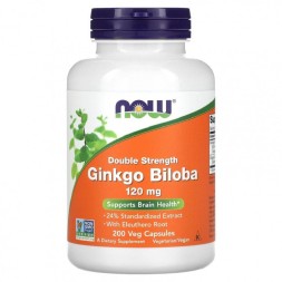 БАДы для мозга NOW Ginkgo Biloba 120 mg  (200 vcaps.)